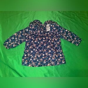 Carter's Navy Floral Baby Top 3 Months